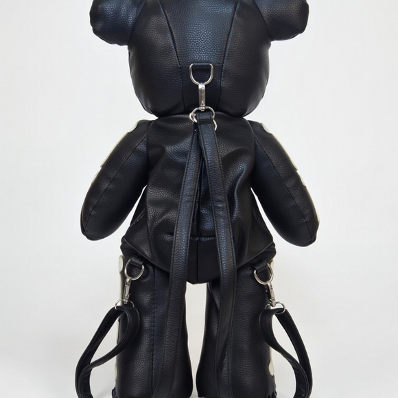 Dolls Kill Black Skeleton Teddy Backpack - Picture 2 of 2